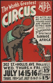 Circus, Queens, New York, [1930s]. Creator: Unknown