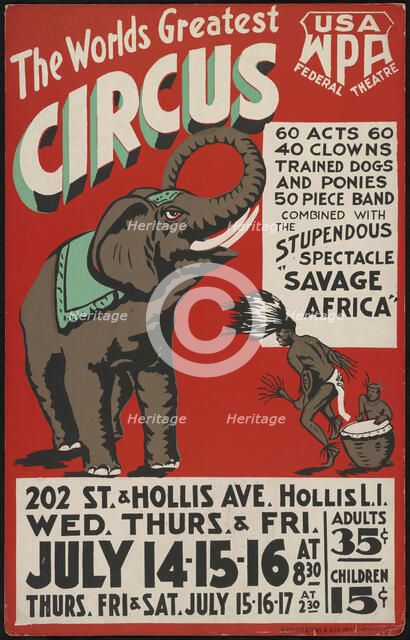 Circus, Queens, New York, [1930s]. Creator: Unknown.