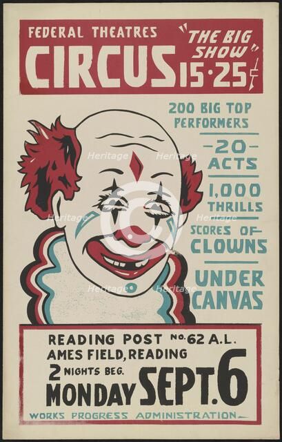 Circus, Reading, PA, [193-]. Creator: Unknown.
