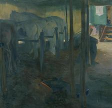 Circus Study (At the Longe), 1910. Creator: Otto Friedrich