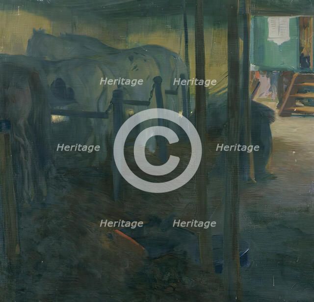 Circus Study (At the Longe), 1910. Creator: Otto Friedrich.