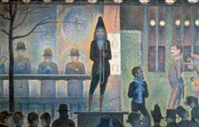 Circus Sideshow 1887-1888. Artist: Georges-Pierre Seurat