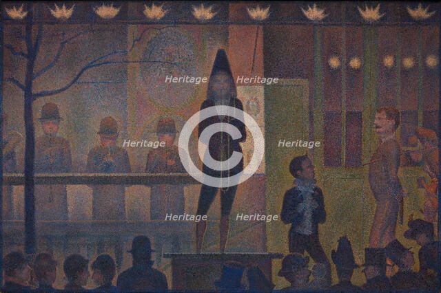 Circus Sideshow (Parade de cirque), 1887-88. Creator: Georges-Pierre Seurat.