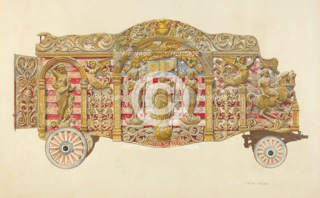 Circus Wagon, c. 1938. Creator: Frank M Keane.