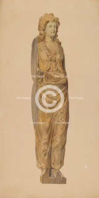 Circus Wagon Figure, c. 1937. Creator: Howard Weld.