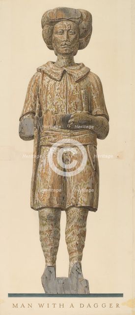 Circus Wagon Figure, c. 1938. Creator: John Matulis.
