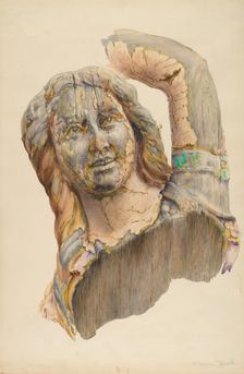 Circus Wagon Figure: Dancing Girl, c. 1938. Creator: Katharine Merrill