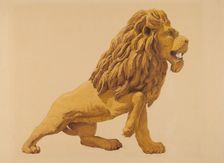 Circus Wagon Lion, c. 1937. Creator: Howard Weld