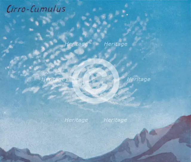 'Cirro-Cumulus - A Dozen of the Principal Cloud Forms In The Sky', 1935. Artist: Unknown.