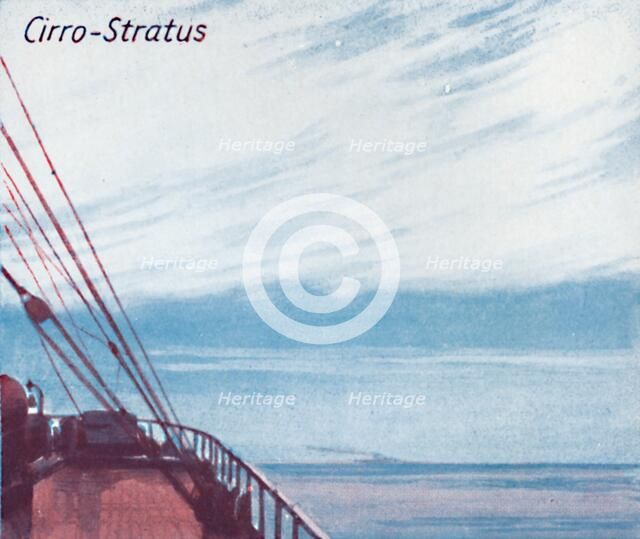 'Cirro-Stratus - A Dozen of the Principal Cloud Forms In The Sky', 1935. Artist: Unknown.