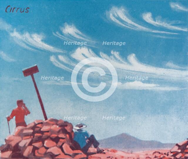 'Cirrus - A Dozen of the Principal Cloud Forms In The Sky', 1935 . Artist: Unknown.