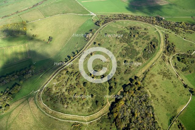 Cissbury Ring hillfort, West Sussex, 2022. Creator: Damian Grady.