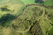 Cissbury Ring hillfort, West Sussex, 2022. Creator: Damian Grady