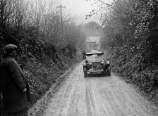 CL Clayton's Alfa Romeo competing in the MCC Exeter Trial, 1930. Artist: Bill Brunell