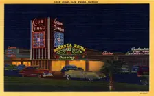 Club Bingo, Las Vegas, Nevada postcard, 1950