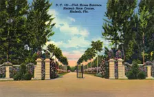 Club house entrance, Hialeah Park Race Course, Miami, Florida, USA, 1938