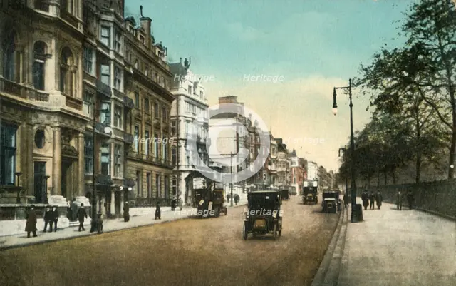 'Clubland, Piccadilly, London', c1910. Creator: Unknown.