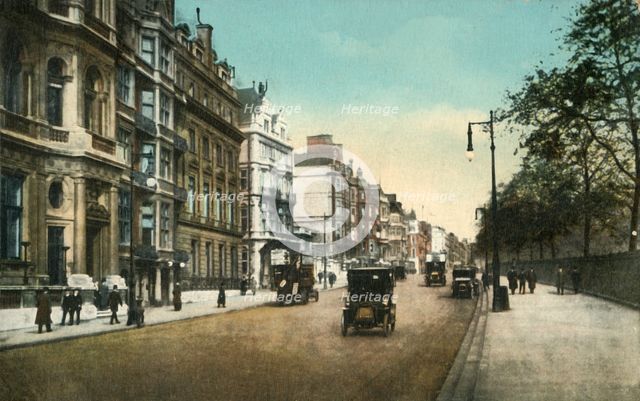 'Clubland, Piccadilly, London', c1910. Creator: Unknown.