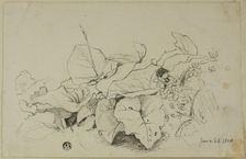 Clump of Leaves and Flowers, 1808/47. Creator: Joshua Cristall