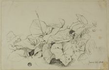 Clump of Leaves and Flowers, 1808/47. Creator: Joshua Cristall