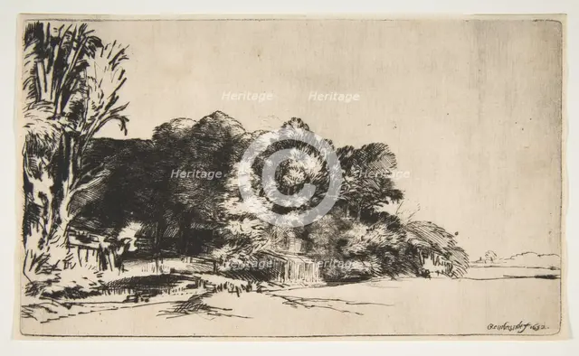 Clump of Trees with a Vista, 1652. Creator: Rembrandt Harmensz van Rijn.