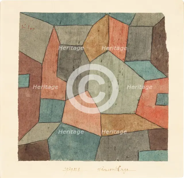 Clustered Houses, 1939. Creator: Paul Klee.