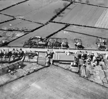 Clutsom and Kemp Ltd elastic factory, Ibstock, Leicestershire, 1946. Artist: Aerofilms