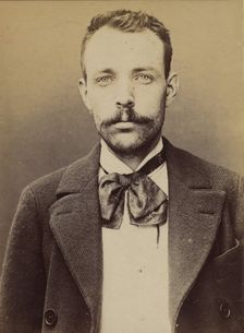 Cluzel. Louis. 30 ans, né le 31/8/63 à Bourg-Argental (Loire). Tailleur d'habits. Anarchis..., 1894. Creator: Alphonse Bertillon