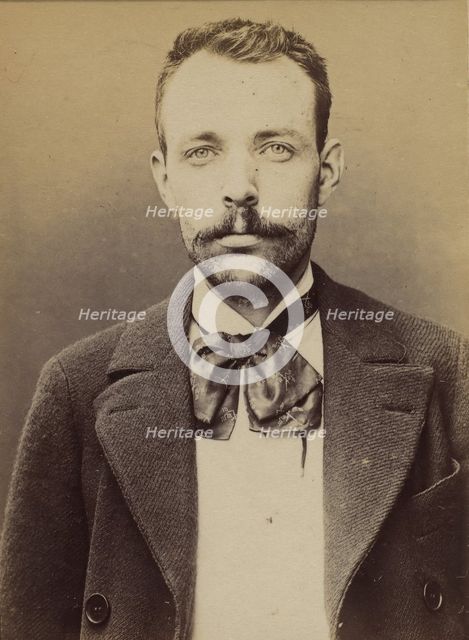 Cluzel. Louis. 30 ans, né le 31/8/63 à Bourg-Argental (Loire). Tailleur d'habits. Anarchis..., 1894. Creator: Alphonse Bertillon.