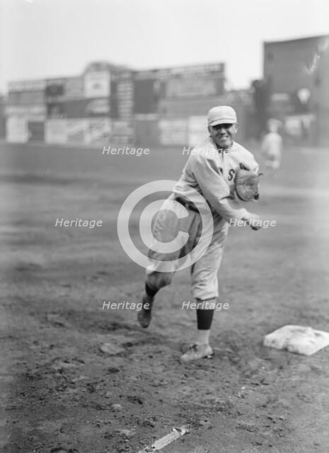 Clyde Engle (Likely), Boston Al (Baseball), 1913. Creator: Harris & Ewing.