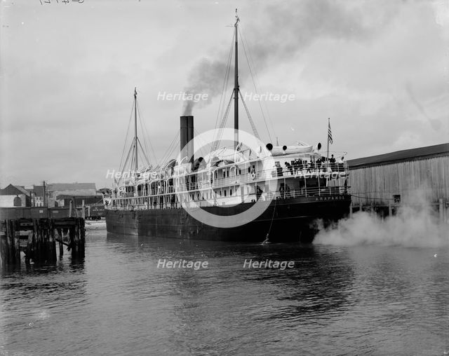 Clyde steamer Araphoe [sic], Charleston, S.C., between 1900 and 1910. Creator: Unknown.
