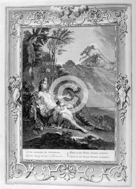 'Clytia Turned into a Turnesole', 1733. Artist: Bernard Picart