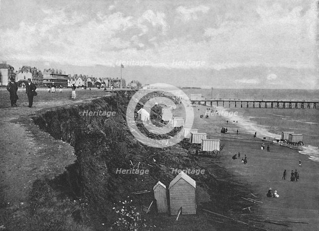'Clacton: The Beach', c1896. Artist: Poulton & Co.