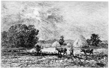 Clair de Lune a Valmondois 1840-1875 (1924). Artist: Charles François Daubigny