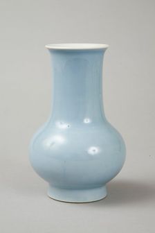 Clair de lune monochrome vase, 19th century. Creator: Unknown