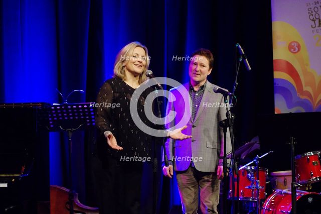 Claire Martin and Julian Nicholas, Ropetackle Arts Centre, Shoreham, West Sussex, Jan 2016. Artist: Brian O'Connor.