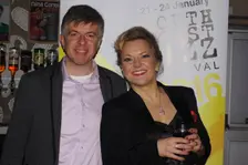 Claire Martin and Neal Richardson, Ropetackle Arts Centre, Jan 2016. Artist: Brian O'Connor