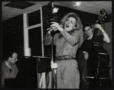 Claire Martin making her first appearance at The Fairway, Welwyn Garden City, Hertfordshire, 1991. Creator: Denis Williams