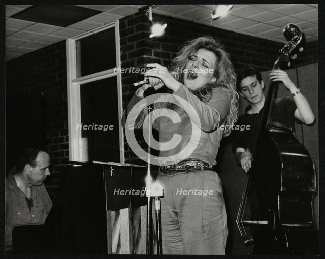Claire Martin making her first appearance at The Fairway, Welwyn Garden City, Hertfordshire, 1991. Creator: Denis Williams.