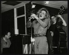 Claire Martin making her first appearance at The Fairway, Welwyn Garden City, Hertfordshire, 1991. Artist: Denis Williams