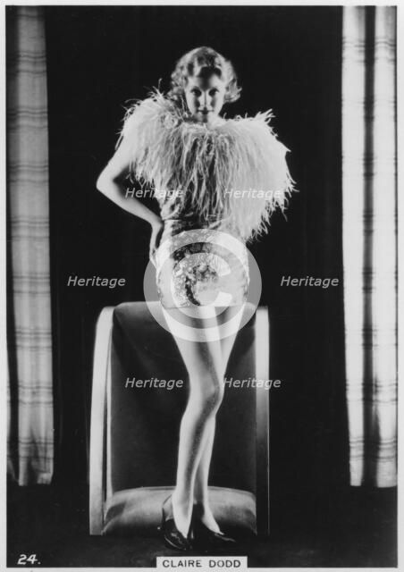 Claire Dodd, American film actress, c1938. Artist: Unknown