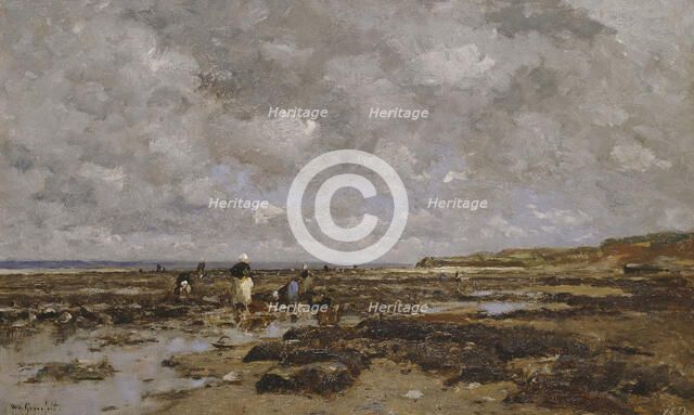 Clam-Pickers in Villerville. Creator: Wilhelm von Gegerfelt.