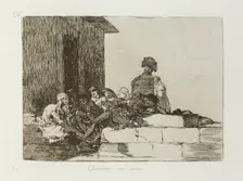 Clamores en vano.; Los Desastres de la Guerra, Madrid 1863. Creator: Francisco Goya