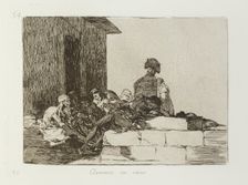 Clamores en vano.; Los Desastres de la Guerra, Madrid 1863. Creator: Francisco Goya