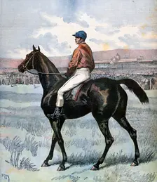 Clamart winner of the Grand Prix de Paris, owned by Edmond Blanc, 1892. Artist: Henri Meyer