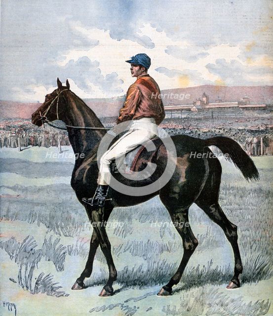 'Clamart', winner of the Grand Prix de Paris, owned by Edmond Blanc, 1892. Artist: Henri Meyer