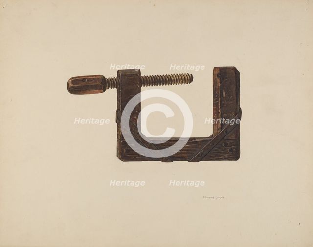 Clamp, c. 1938. Creator: Edward Unger.