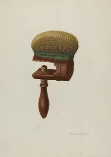 Clamp Pincushion, 1940. Creator: Nicholas Amantea
