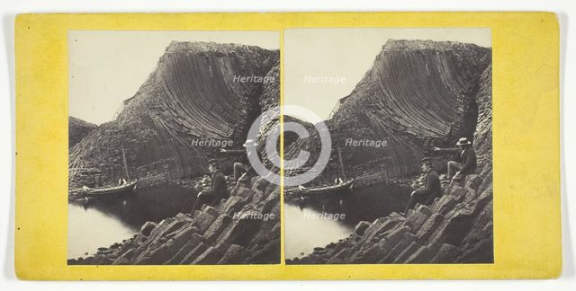 Clamshell Cave, Staffa, Mid 19th century. Creator: George Washington Wilson.