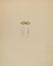 Clasp for Necklace, c. 1936. Creator: Doris Beer